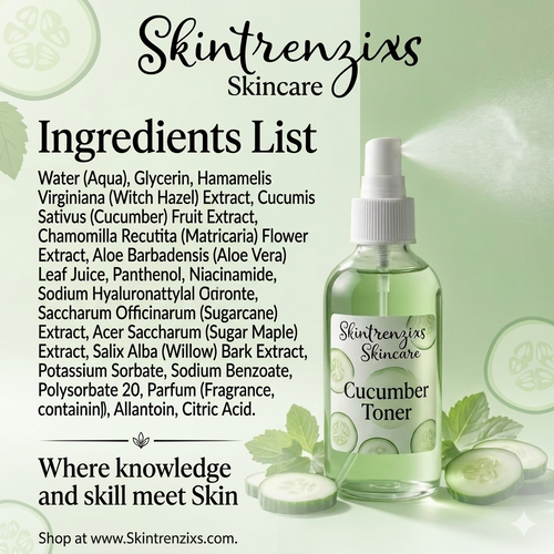 Skintrenzixs Cucumber Toner